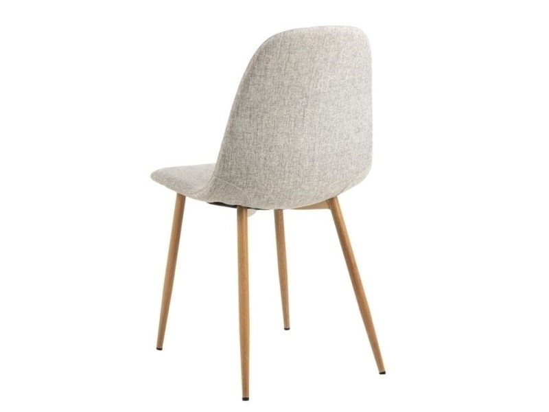 Krzesło Celia szare jasne/ naturalne - ACTONA